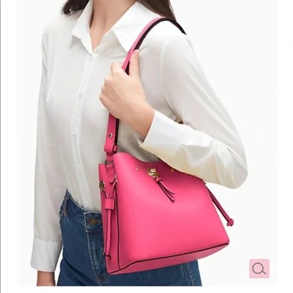NWT Kate Spade Marti Small Bucket Bag (Bright Magenta) - Picture 2 of 10